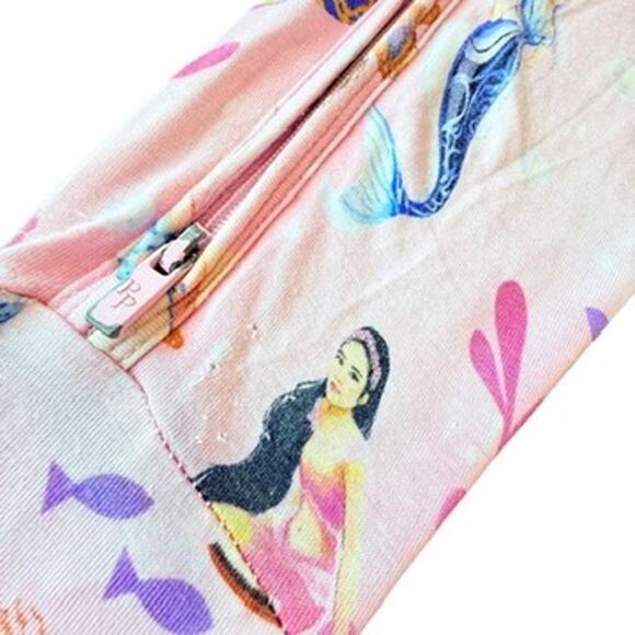 Posh Peanut 3T Disney Little Mermaid Dancing Beneath the Waves Convertible PJ's - Picture 5 of 9